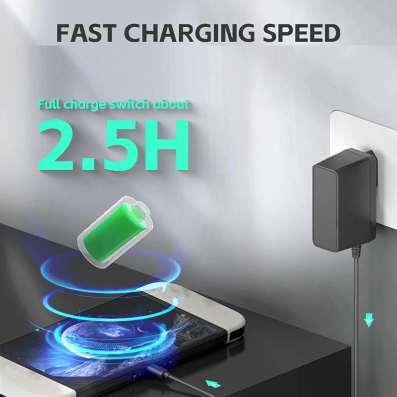 Адаптер питания типа C для зарядного устройства Nintendo Switch/OLED/Lite