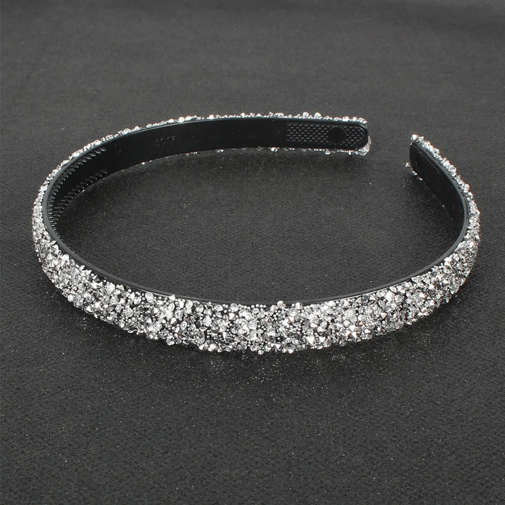 

Headdress Headwear Crystal Luxury Rhinestones Simple Crystal Hairbands Hair Accessories Pearl Headbands Hair Hoop