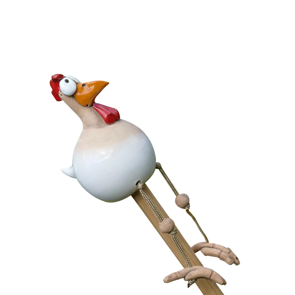 

Yard Art Decor Chicken Garden Lawn Plug Hen Rooster Ornaments Hens Bird Statues Edge Seater Indoor Outdoor Backyard Decorations