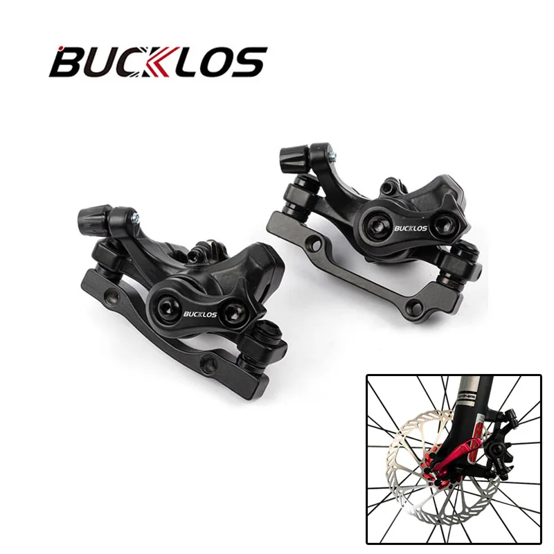 

BUCKLOS MTB Disc Brake Caliper Aluminum Alloy Front Rear Brake Mechanical Caliper for 160/180/203MM Disc Brake Rotor Bike Parts