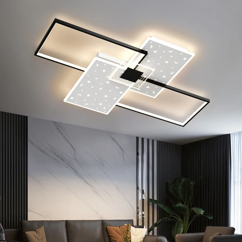 Creative Personality Living Room Ceiling Lights Simple Modern Atmosphere Headlights Starry Sky Minimalist Bedroom Lighting Lamp
