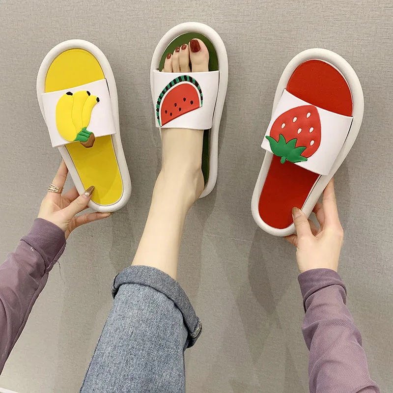 

Women Slippers Home Indoor Non-slip Thick Platform Slipper Sandals Ladies Cute Flip Flops Womens Shoes Flat Bathroom Slidies