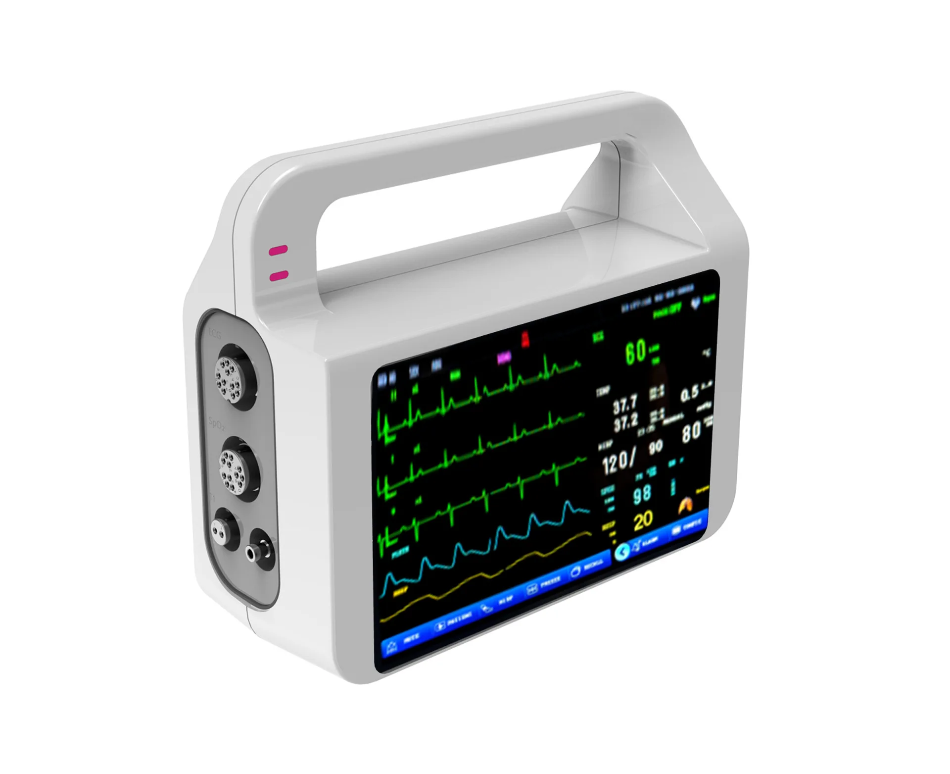 Портативный Медицинский транспортный Ветеринарный монитор Yongkang E5 датчик
