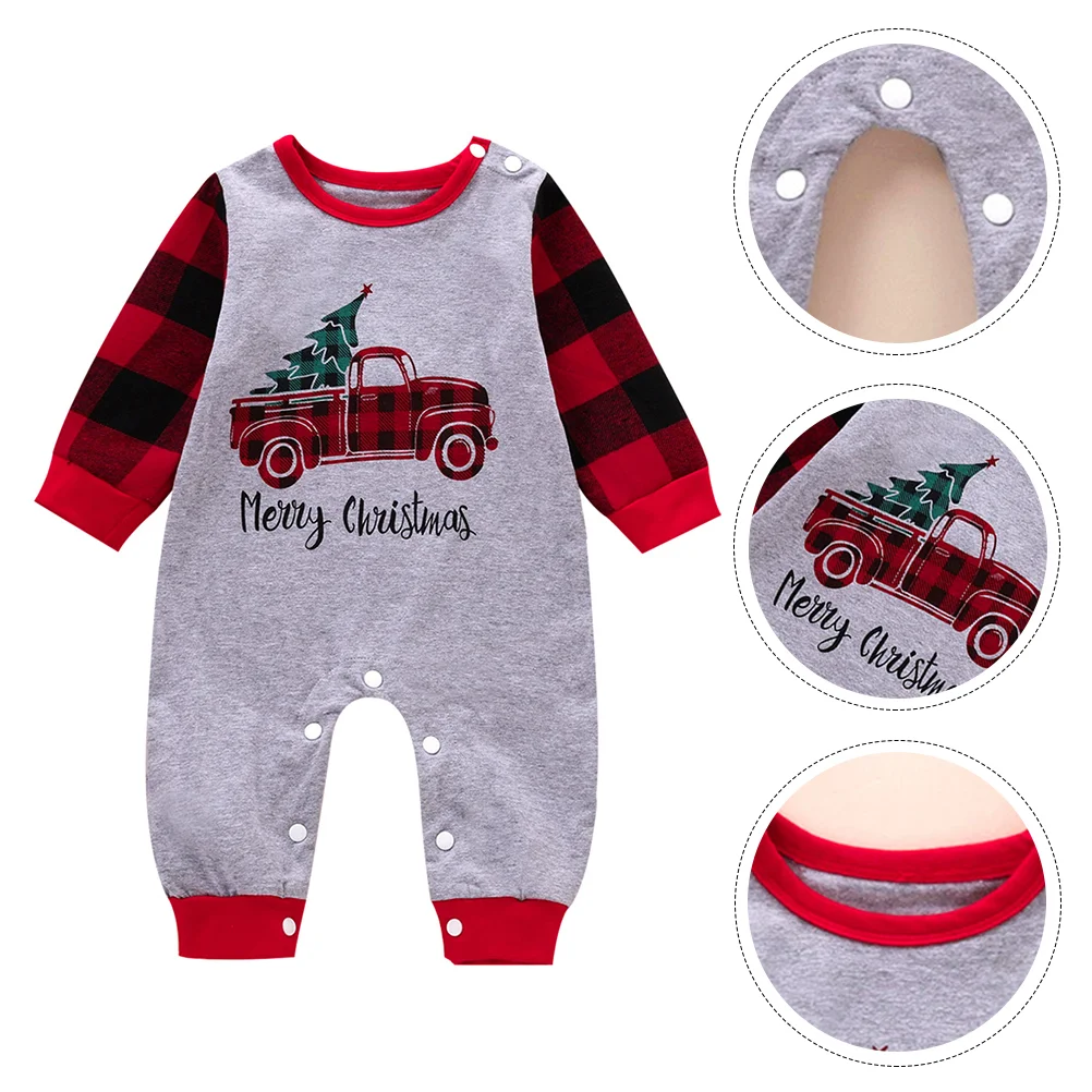 

1Pc Christmas Toddler Romper Sleeve Jumpsuit Infant Xmas Clothing