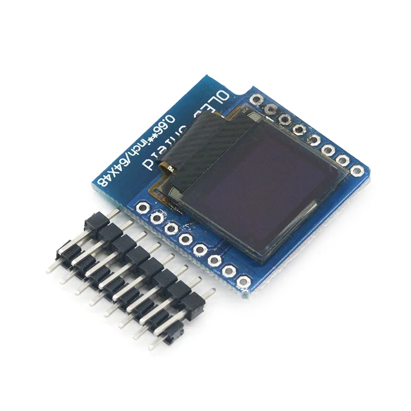 Модуль OLED-дисплея 0 66 дюйма для модуля WEMOS D1 MINI ESP32 Arduino AVR STM32 64x48