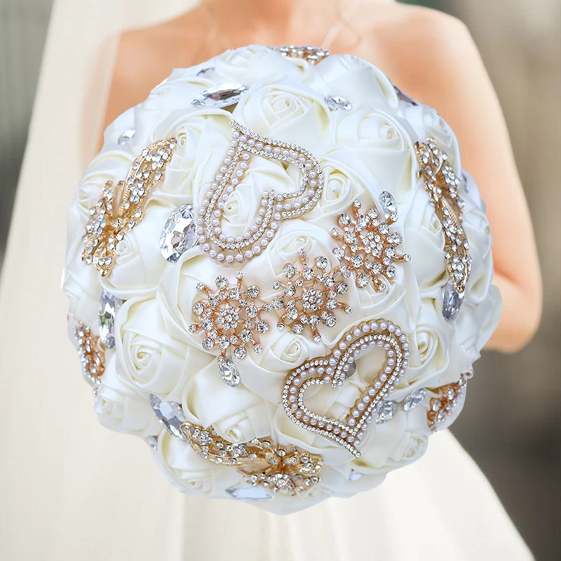 

1pc/lot Wedding Bridal Bouquet With jewelry