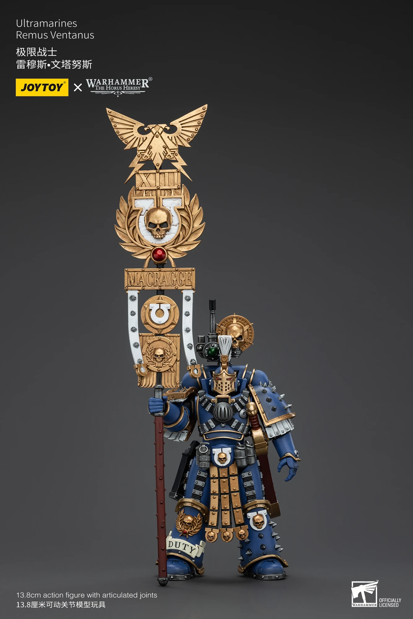 Фото Коллекционная фигурка JOYTOY Warhammer 40K Ultramarines Remus Ventanus, масштаб 1:18 №2