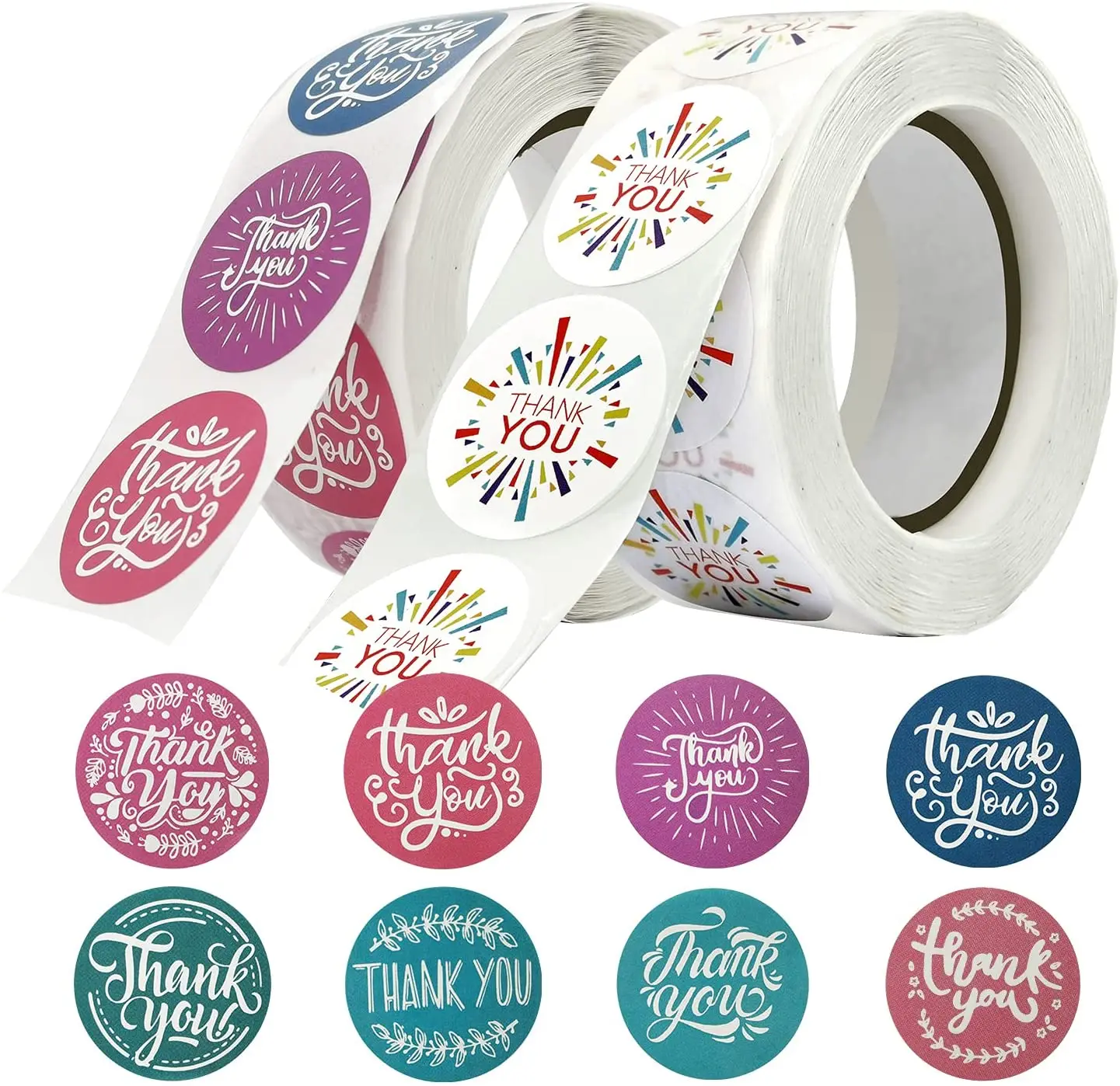 

1000pcs Thank You Sticker Envelope Seals for Packaging, Envelope Stickers, Thank You Stickers for small bussiness