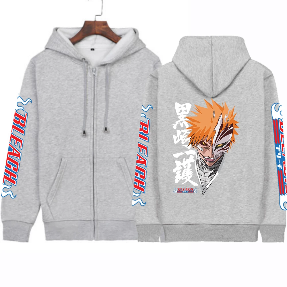 2022 Отбеливающее Аниме Толстовка Kurosaki Ichigo толстовки с принтом Мужские и женские