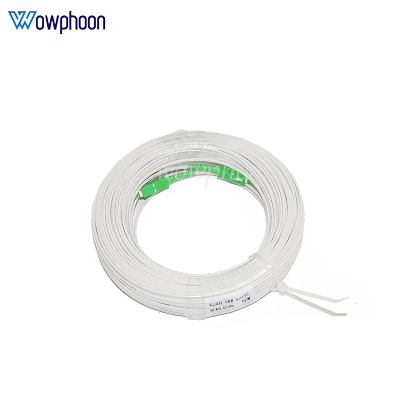 SC/APC-SC/APC FTTH Fiber Jumper Cable 1 Core GJXH Indoor Fiber Optic Drop Cable Optical Patch Cord