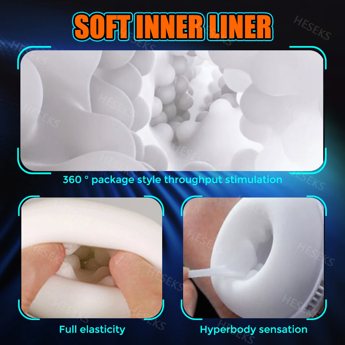 Мужской мастурбатор HESKES с автоматической присоской секс-машина Минет Вагина