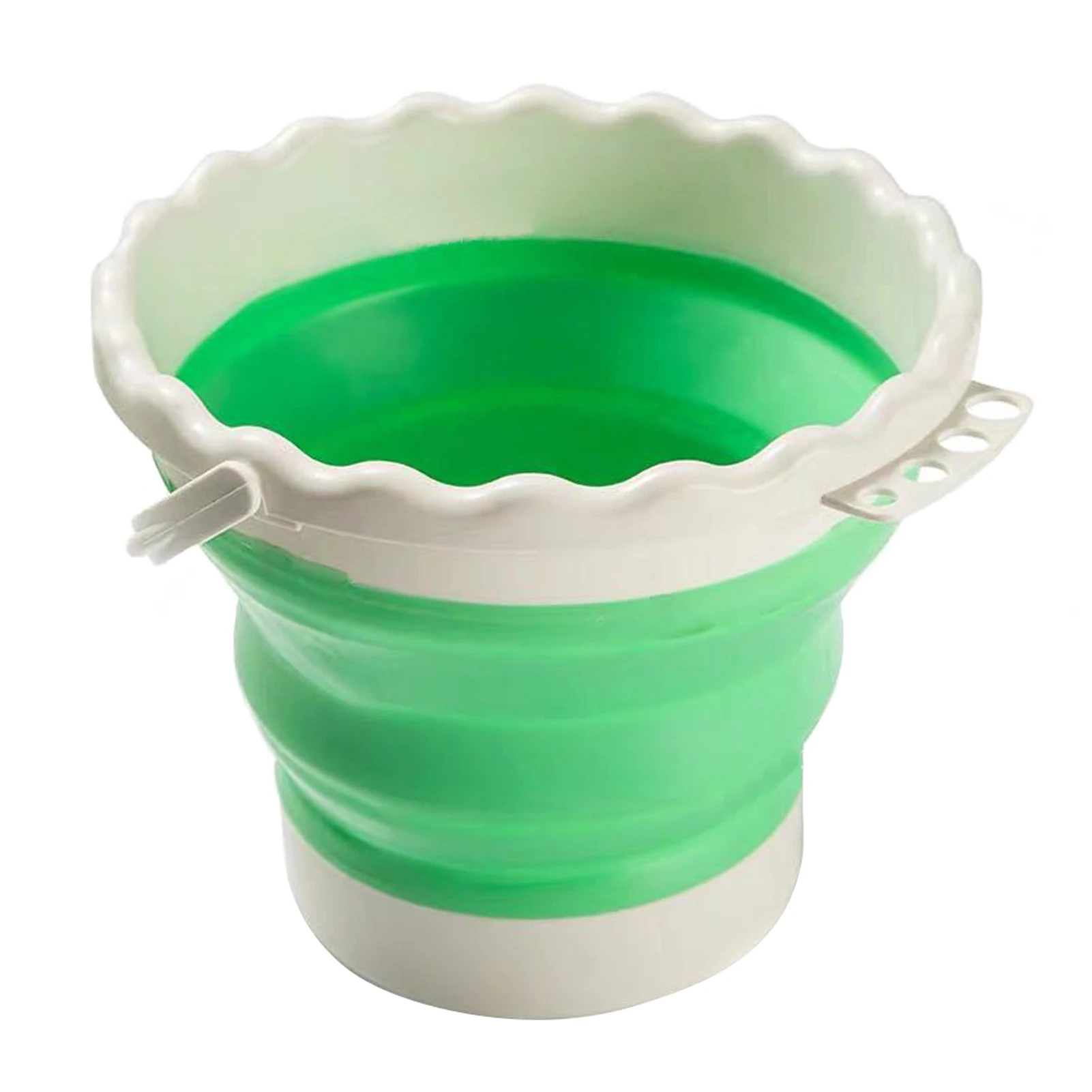 

Home With Pen Holder Folding Portable Silicone Studio Classroom Paint Brush Cleaner Bucket Outdoor Student Random Color School