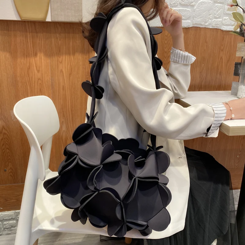 

Bow Bag Three-Dimensional Petal Shoulder Bag for Women New Fashion Handbag Special-Interest Design Tote Bags for Ladies