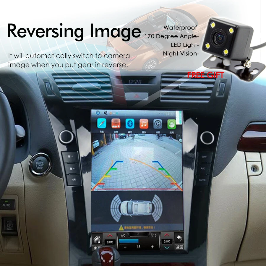 Автомобильный стерео видеоплеер 12 1 дюйма для LEXUS LS460 2004-2009 Android Тесла стиль