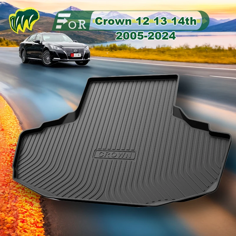 Коврик для багажника автомобиля Toyota Crown коврик на все сезоны черный груза 3D