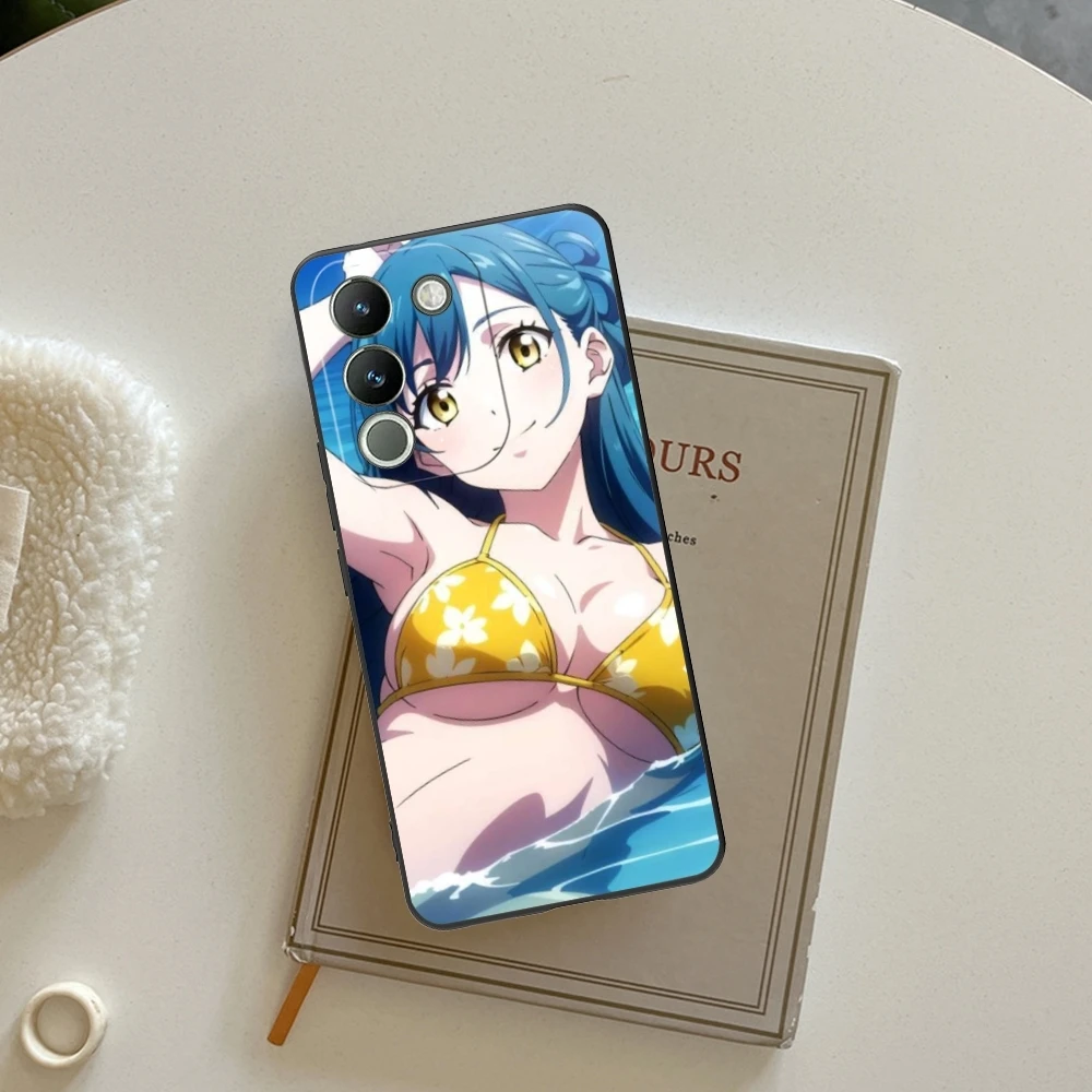 Черный мягкий чехол для телефона с цепочкой солдат Himari Azuma VIVO Y95 Y93 Y31 Y20 V19 V17 V15 Pro X60