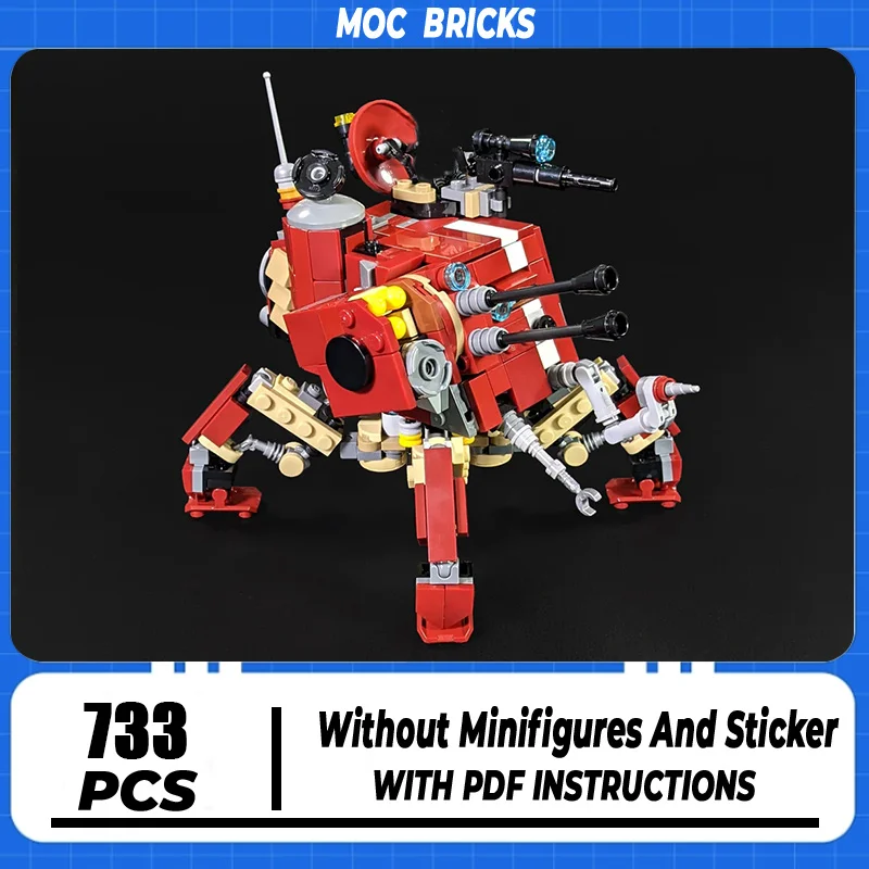 

Конструктор Moc, военная модель, Империя, боевые ходунки, технология, блоки, подарки, игрушки для «сделай сам», наборы механических танков в сборе