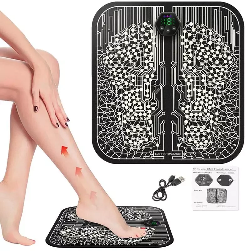 

NEW2023 Foot Massager Feet Muscle Massager Mat Body Massager Machine For Home 6 Massage Modes 19 Intensity Levels
