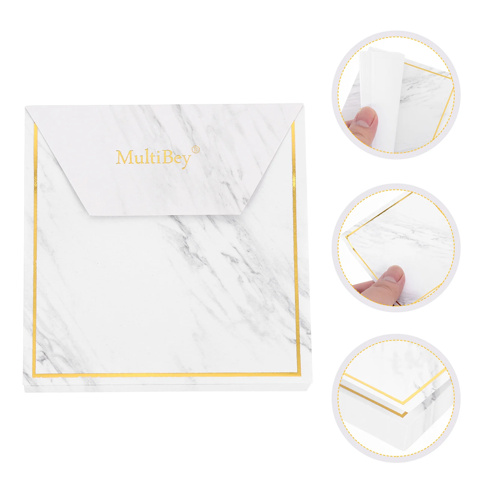 

Memo Note Notepad Pad3X5 Notebooks Adhesive Notepads Marble Paper Message Notes Sticky Desk Self Office Meeting Book Sticker