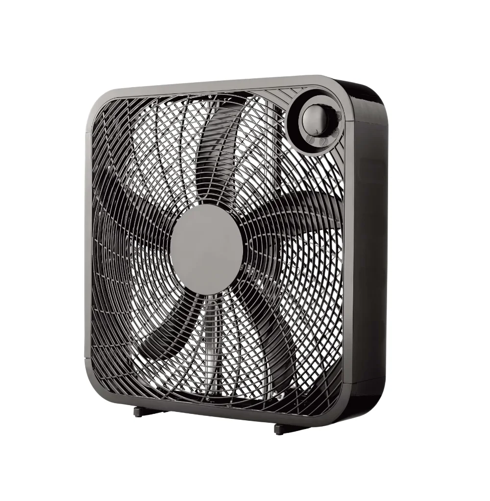 

Fan for Bedroom Quiet 20" 3-Speed Box Fan, FB50-16HB, Black neck fan