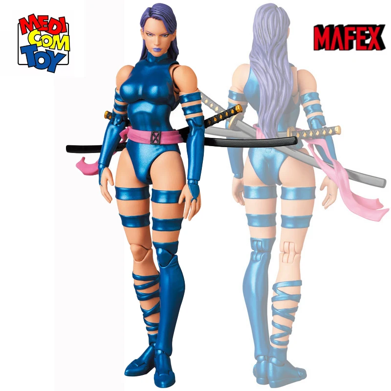 

Original Medicom Toy Mafex series Psylocke Marvel Legends X-men Anime Action Figure 6inch Collectible figurines Model Toys
