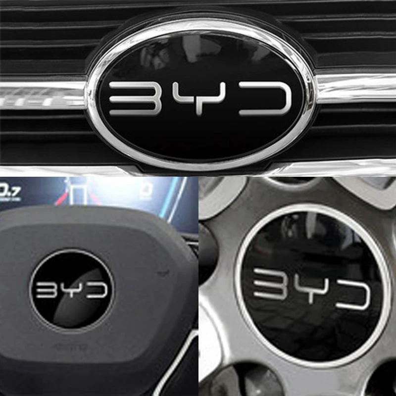 

Car Front Grille Logo Emblem Steering Wheel Badge Sticker Center Cap Decal For BYD Tang 2nd Generation Qin Song Pro Plus Max