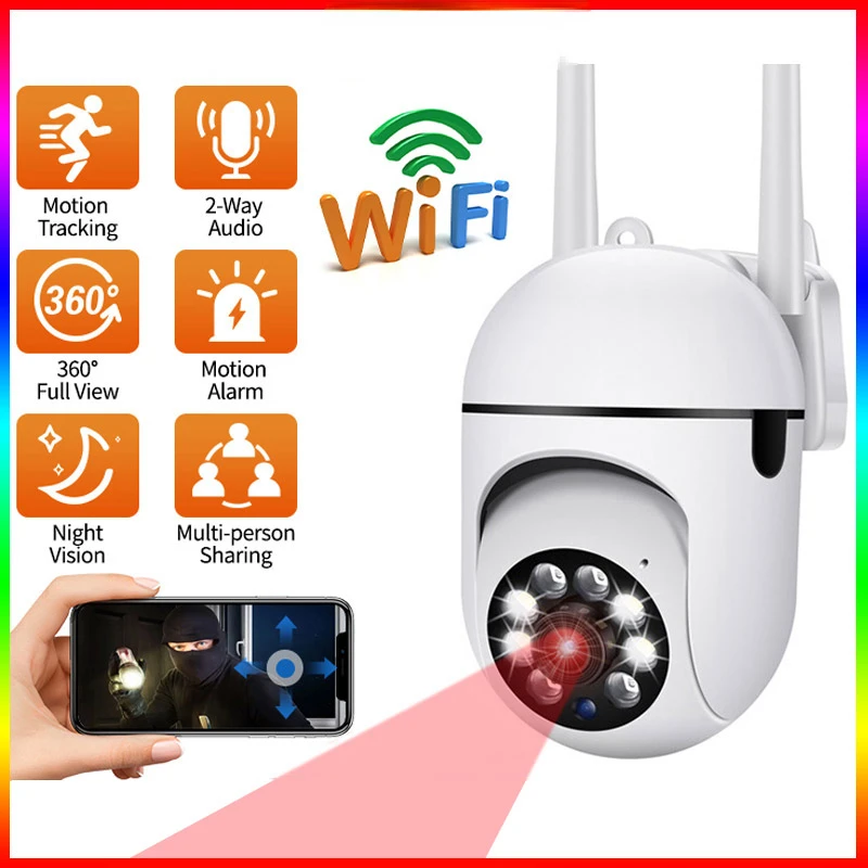 

New WiFi Camera Security 2MP CCTV Camera WiFi Surveillance outdoor Cameras HD 1080P Security Protection Motion Tracking ip Came