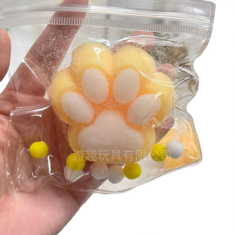 Милая игрушка-щипцы кошачьей лапы блестящая игрушка с медленным отскоком