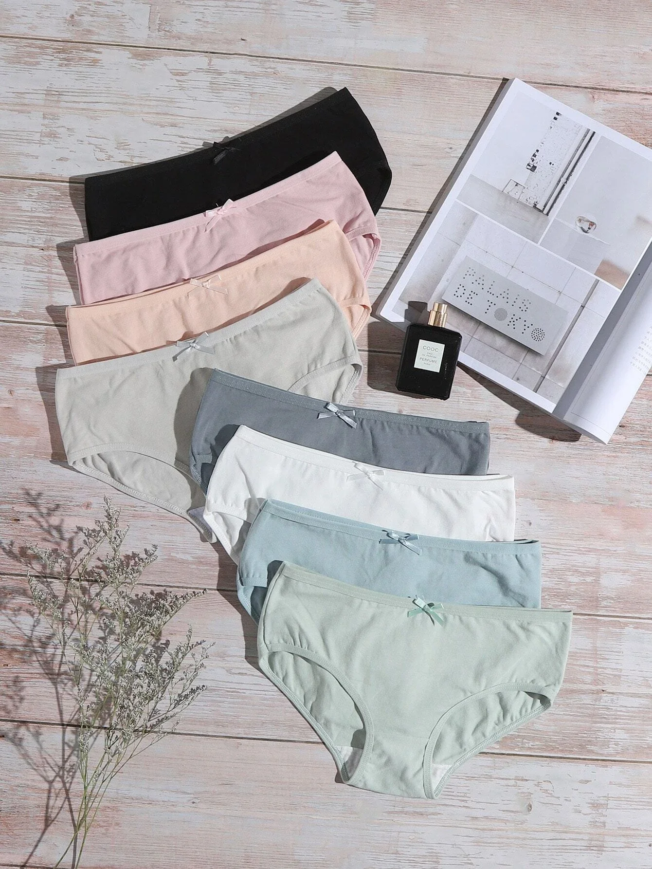 

8 шт., Комплект трусов с бантом