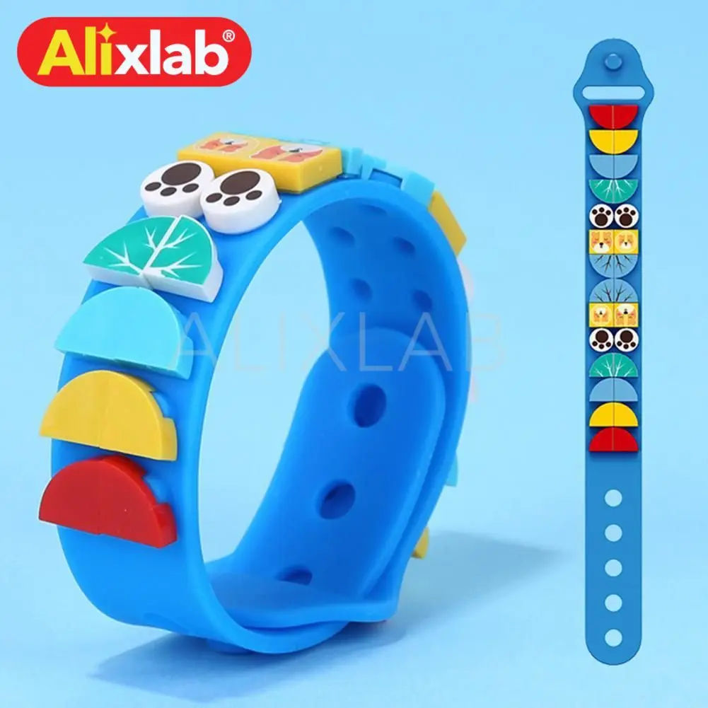 

5 шт., детские строительные блоки с мелкими частицами, творческое ремесло, набор для изготовления браслетов, детские игрушки, детские развив...