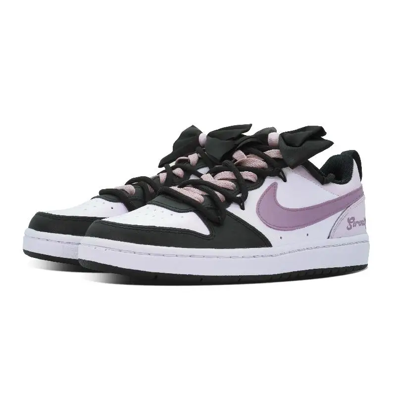 【Customize】Nike Court Borough Skateboarding Shoes Women's Sneakers shoes BQ5448-115