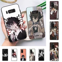 anime bungou stray dogs dazai osamu phone case for redmi 8 9 9a for samsung j5 j6 note9 for huawei nova3e mate20lite cover