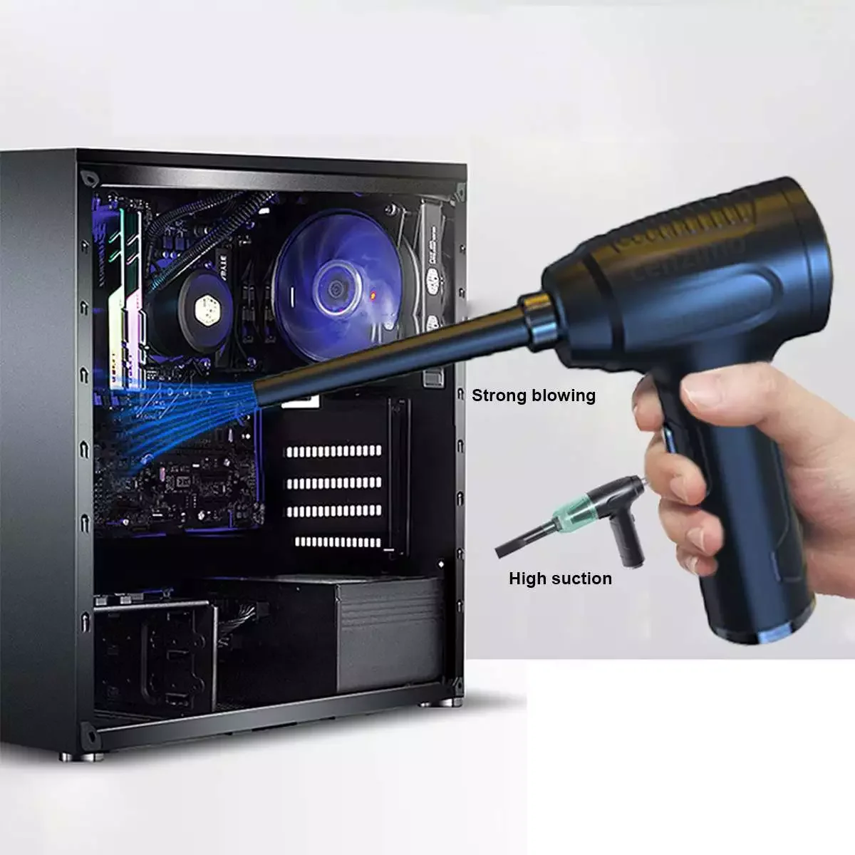 

Воздуходувка Air Duster с USB, ручной пылесборник, перезаряжаемый портативный вместительный для ПК, ноутбука, автомобиля, клавиатуры для чистки