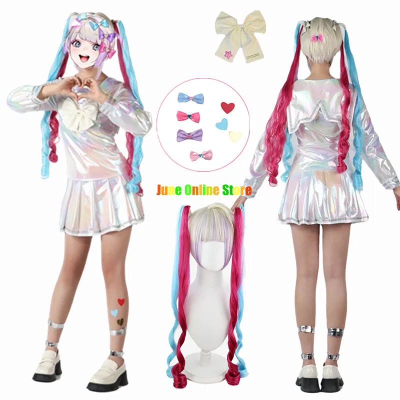 

Game NEEDY GIRL OVERDOSE KAngel Cosplay Costume Lolita Girls Sailor Suit Uniform Dress Halloween Carnival Anime Clothes