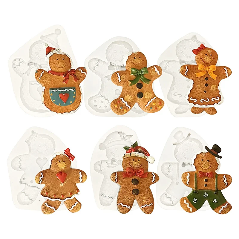 

Pendant DIY Silicone Mold for Christmas Chocolate Cake Decorating Tool Fondant Cookie Baking Pan 3D Resin Art Making Mold