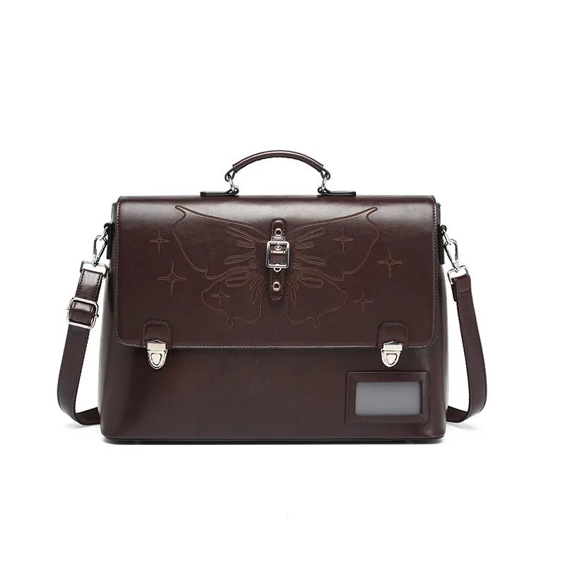 Портфель женский из натуральной кожи роскошная офисная сумка через плечо