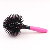 japan 3d bomb curl hair brush ball styling spherical massage comb detangling heat resistant hair combbarbermhair brush