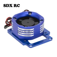 SDX RC  Aluminum Motor Heatsink with LED Colorful Heat Sink Cooling Fan for  1/8 4WD SLEDGE MONSTER TRUCK 95076-4