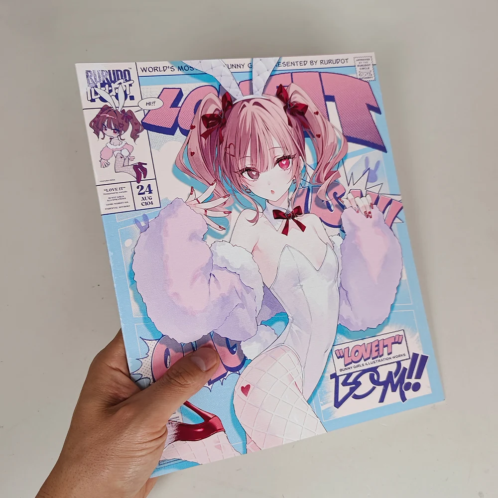 Фото Коллекционная книга иллюстраций Rurudo LOVE IT (BUNNY GIRLS ILLUSTRATION WORKS) – Произведения искусства Раби, иллюстрации, живопись, комиксы, C104 №2