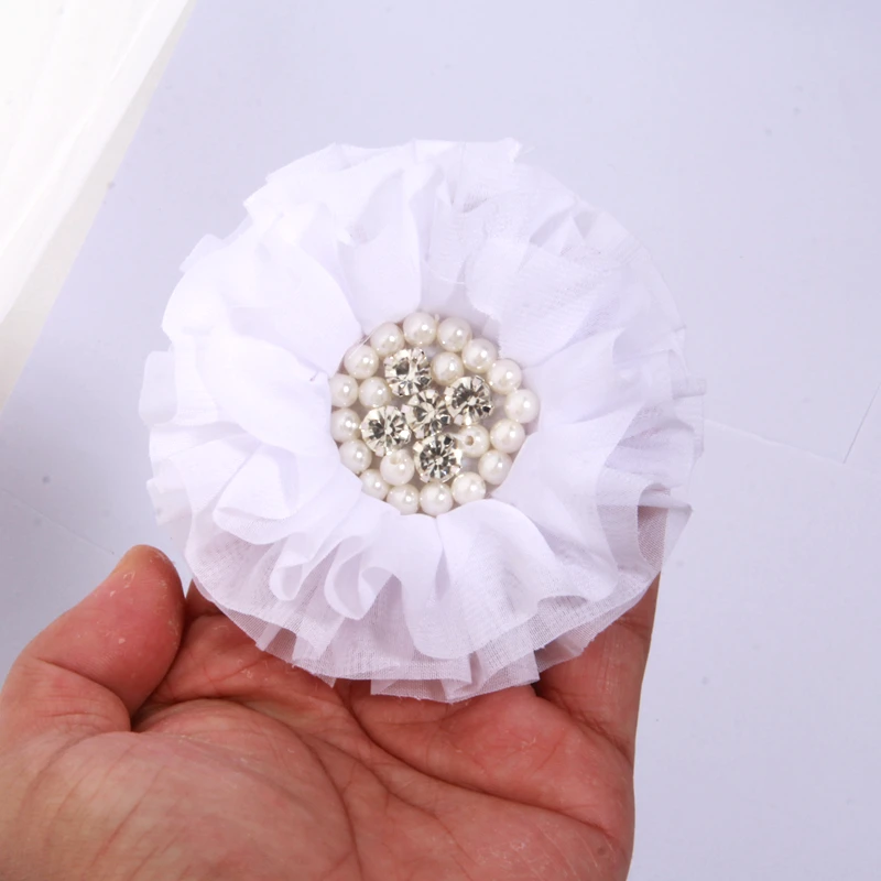 

Искусственные розы из органзы, 3 штуки