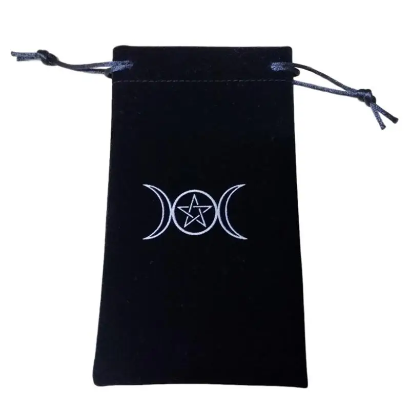

Бархатный органайзер для хранения карт Tarot, сумка для хранения Рун, созвездий, ведьм, гадания, аксессуары, ювелирные украшения, кости, упаков...
