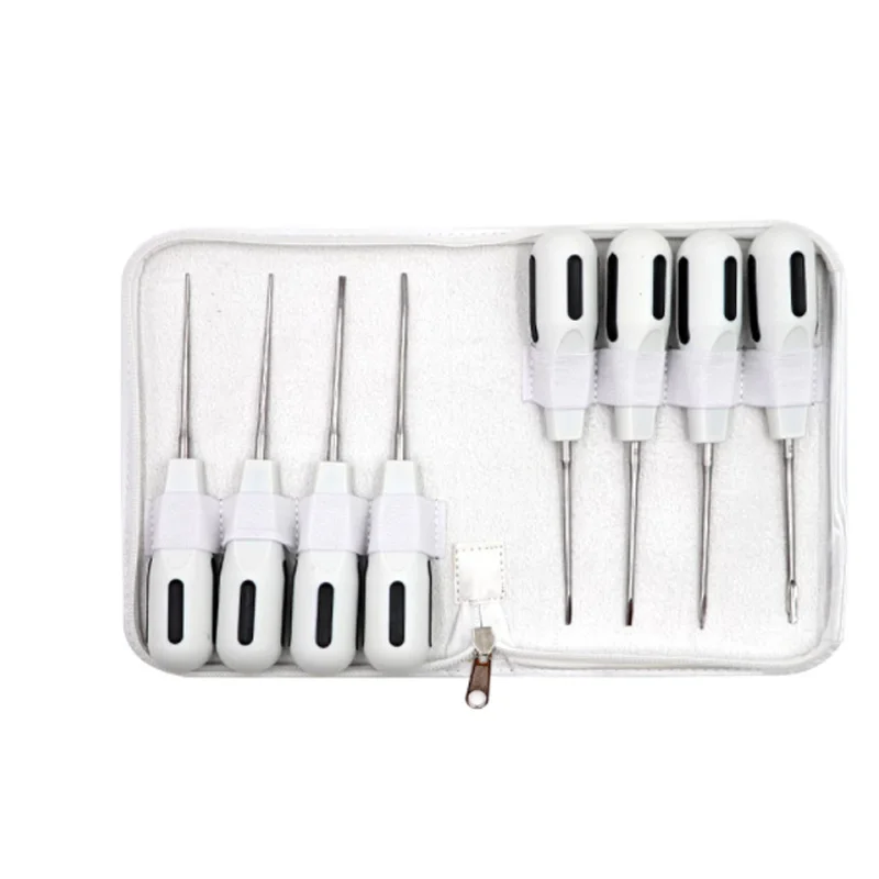 

8pcs/set Autoclavable Dental Minimally invasive Extraction Set with Plastic Handle/Dental Stainless Steel Tooth Extraction Knife