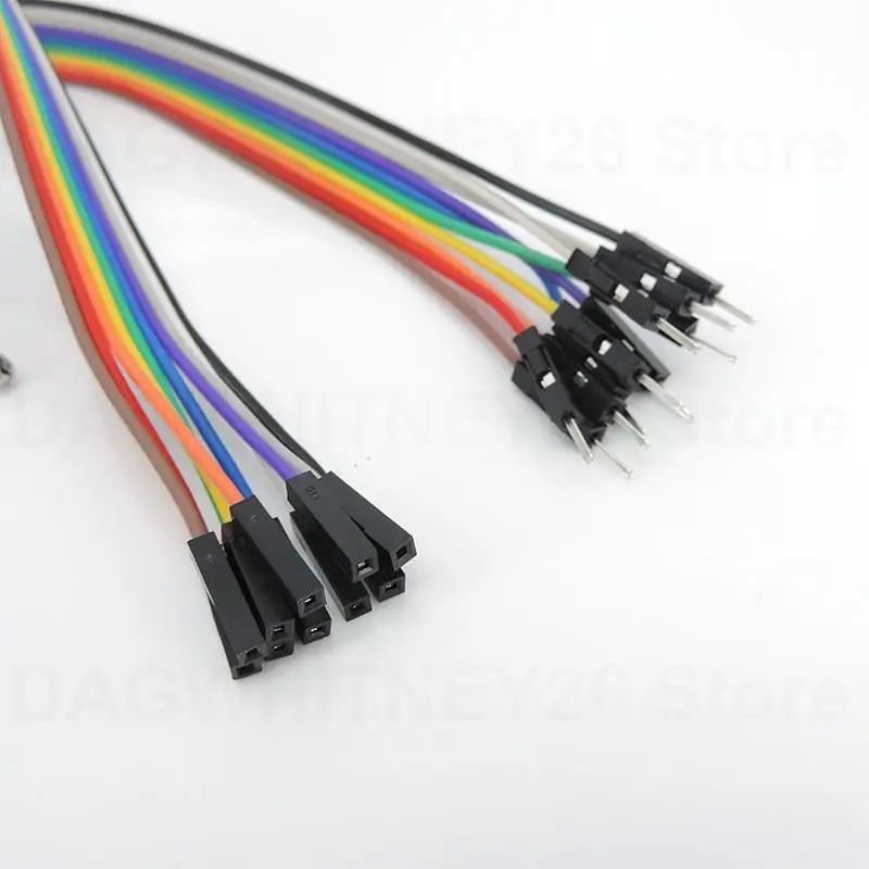 Зажим крокодил к перемычке 10-контактный штекерный зажим на гнездовой тестовый