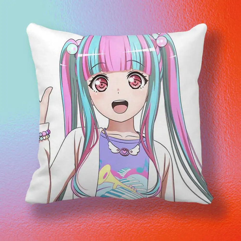 Фото Наволочка Nyubara Reona BanG Dream Anime, мягкая наволочка из микрофибры, декоративная наволочка для дома и дивана, с принтом. №3