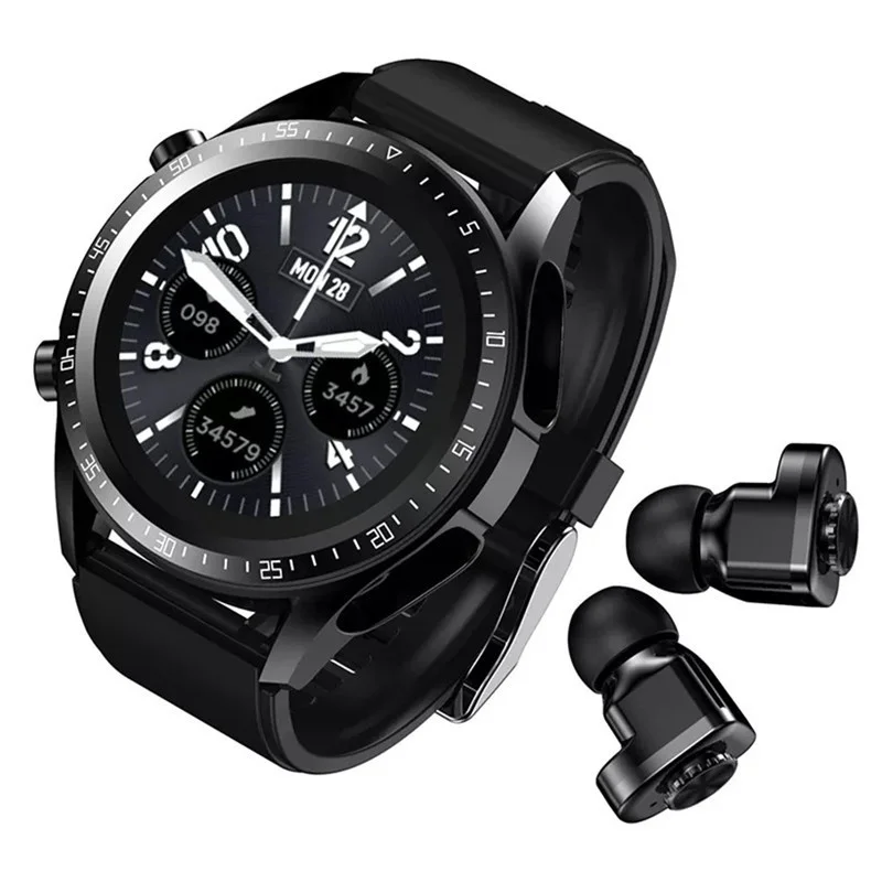 

Smart Watch JM03 TWS 2 in 1 Wireless Earphones Men Bluetooth Call Music Headphone Sport Tracker Smartwatch Wristband Genuine