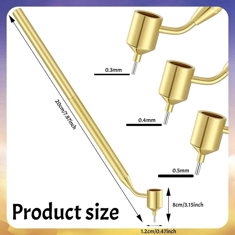 Набор из 6 ручек Pysanka для рисования горячим воском декоративных искусств и