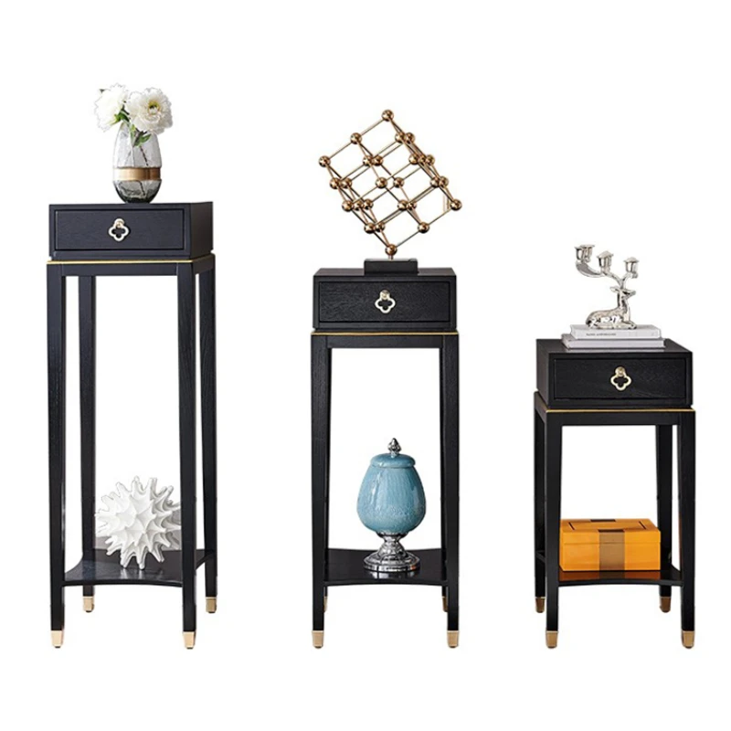 

FQ Living Room Flower Rack Indoor Light Luxury Solid Wood Jardiniere