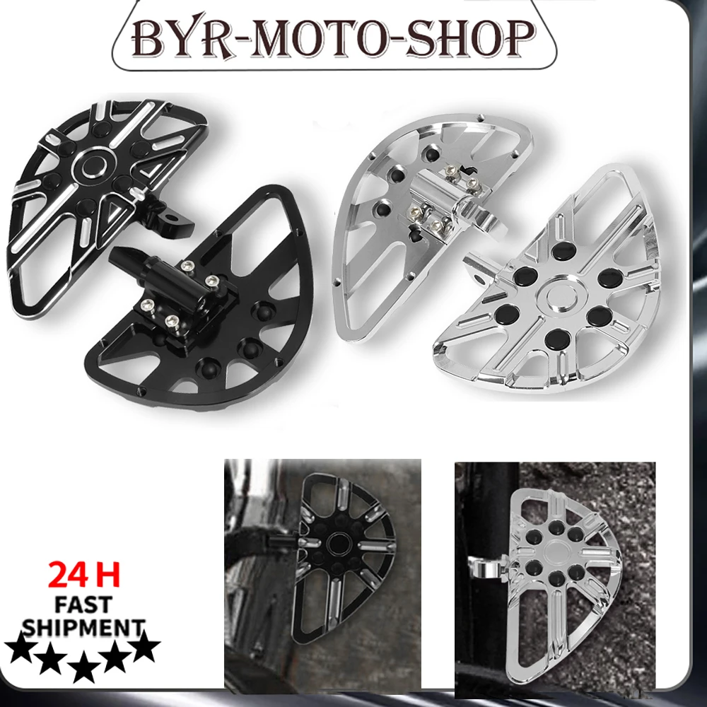 

Motorcycle Floorboards Foot Pegs Footrest Pedals For Harley Sportster XL 883 1200 Touring Electra Glide Road King Dyna Model