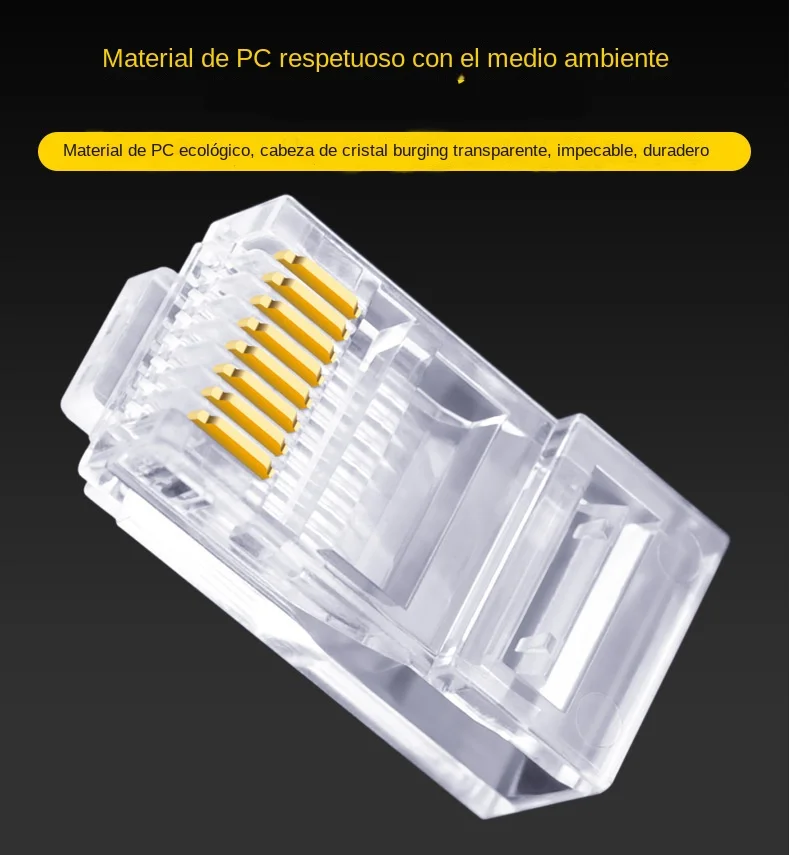 100 шт. разъем для кабеля Ethernet RJ45 8 контактов