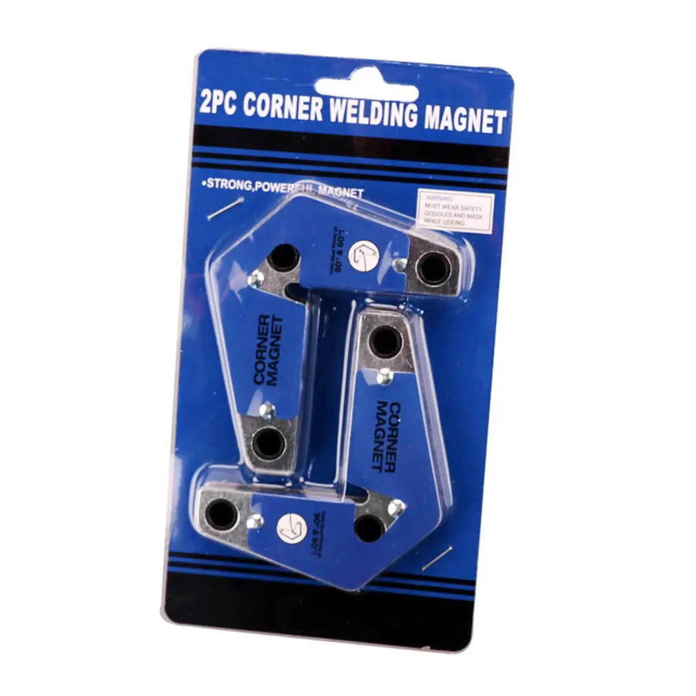 

2pcs Soldering Locator Welding Magnets Strong Dual-Use Magnetic Holder Internal Right Angle Fixator Random Color